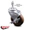 Service Caster 4 Inch High Temp Glass Filled Nylon 10mm Threaded Stem Caster with Brake SCC-TS20S414-GFNSHT-TLB-M1015 - alternate 2